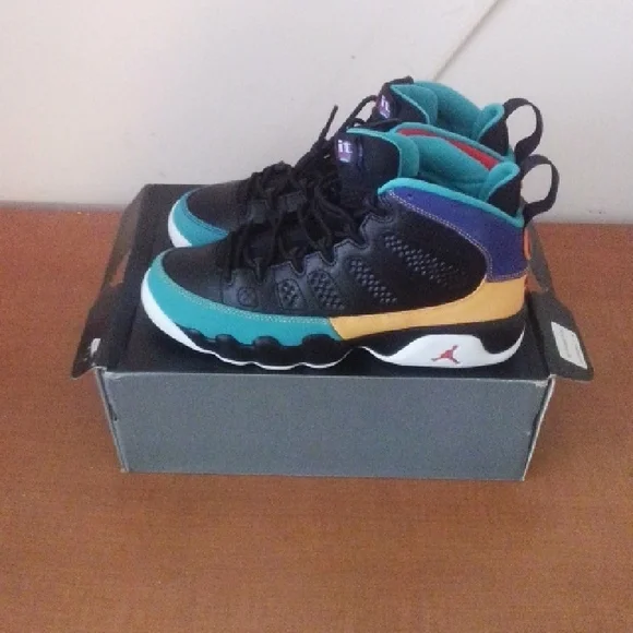 Kids Black and Blue Sneakers - Picture 1 of 7